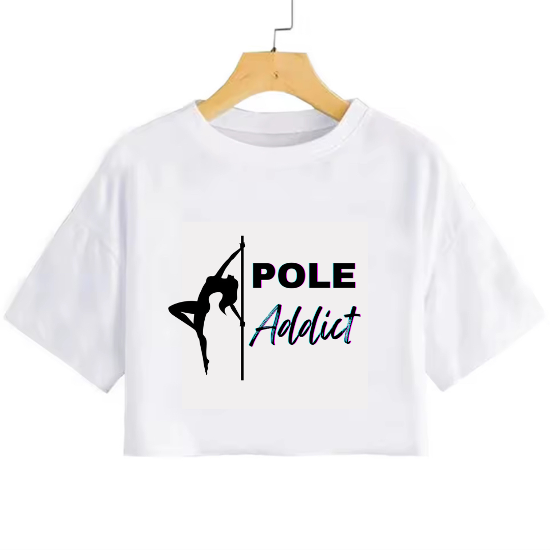 Time to Pole dance crop top crop T-shirt