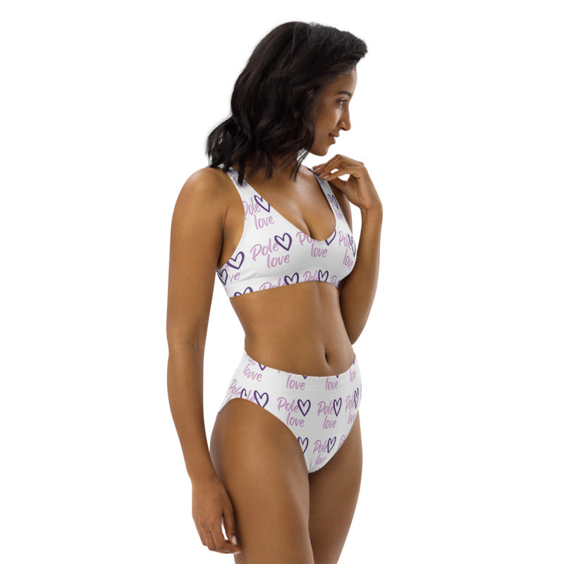 Recycled high-waisted Pole Love bikini