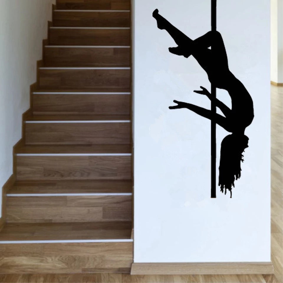 Pole Dancer wall silhouette