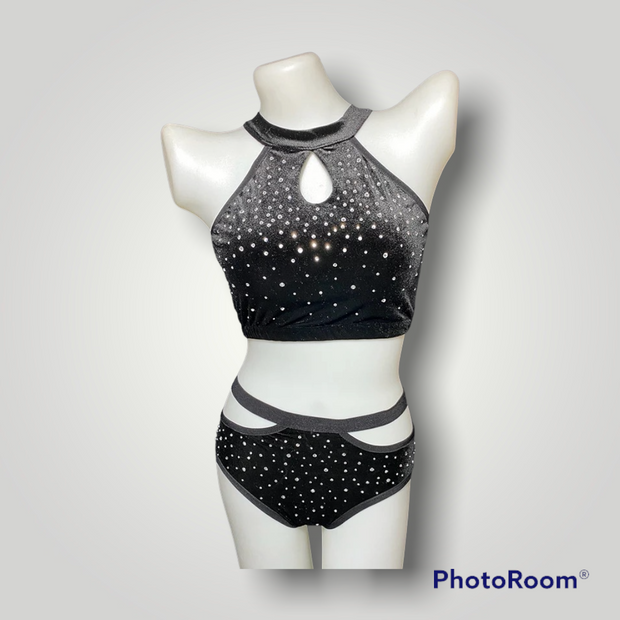 Pole Dance Velvet performance suit