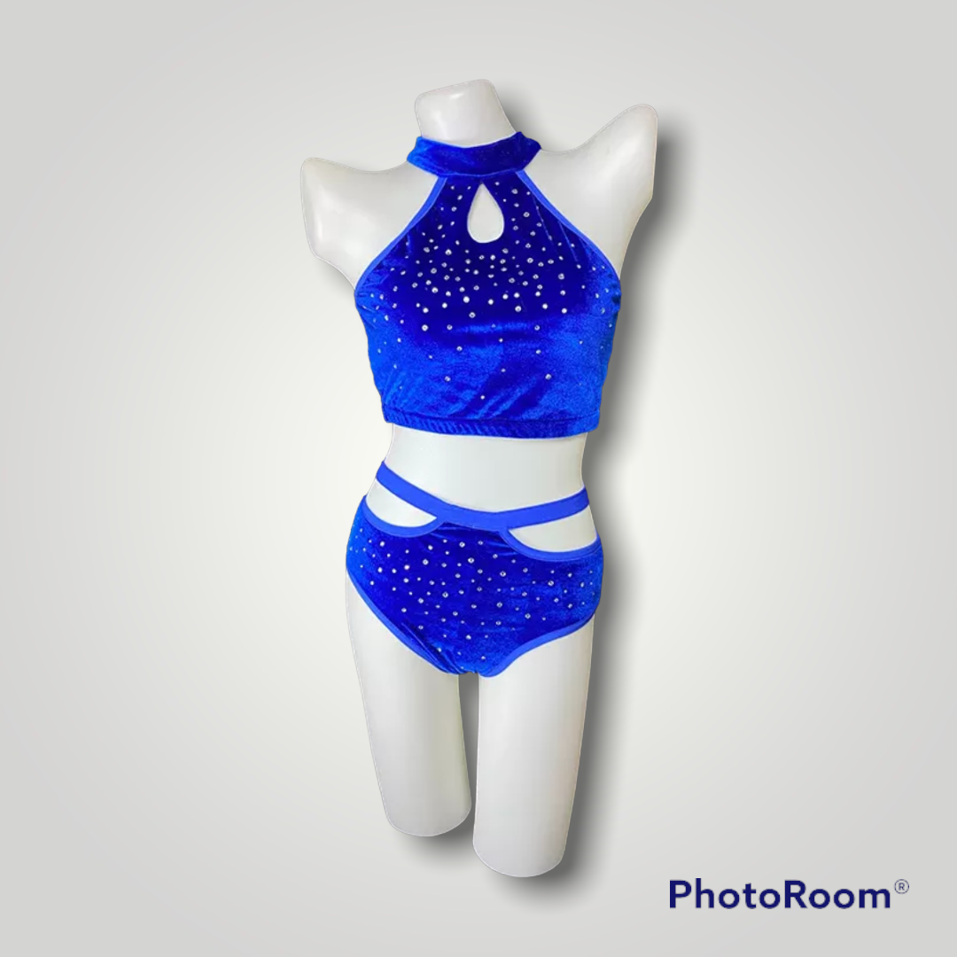 Pole Dance Velvet performance suit